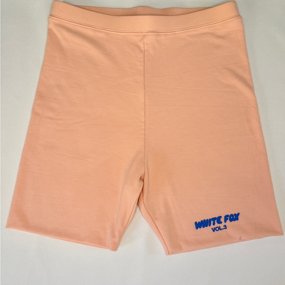 White Fox Boutique Peach Bike Shorts